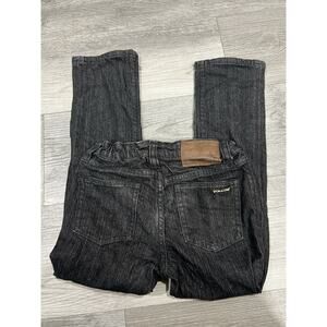 Volcom Pants Kids Vorta Slim Straight Size 7 Dark Black Denim